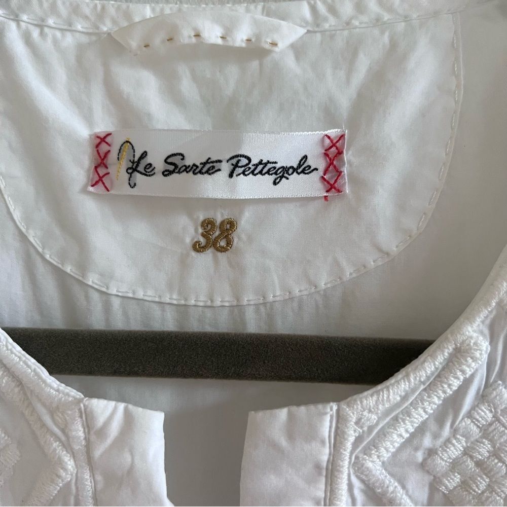 Le Sarte Pettegole Embroidered Lace Blouse - Picture 2 of 11